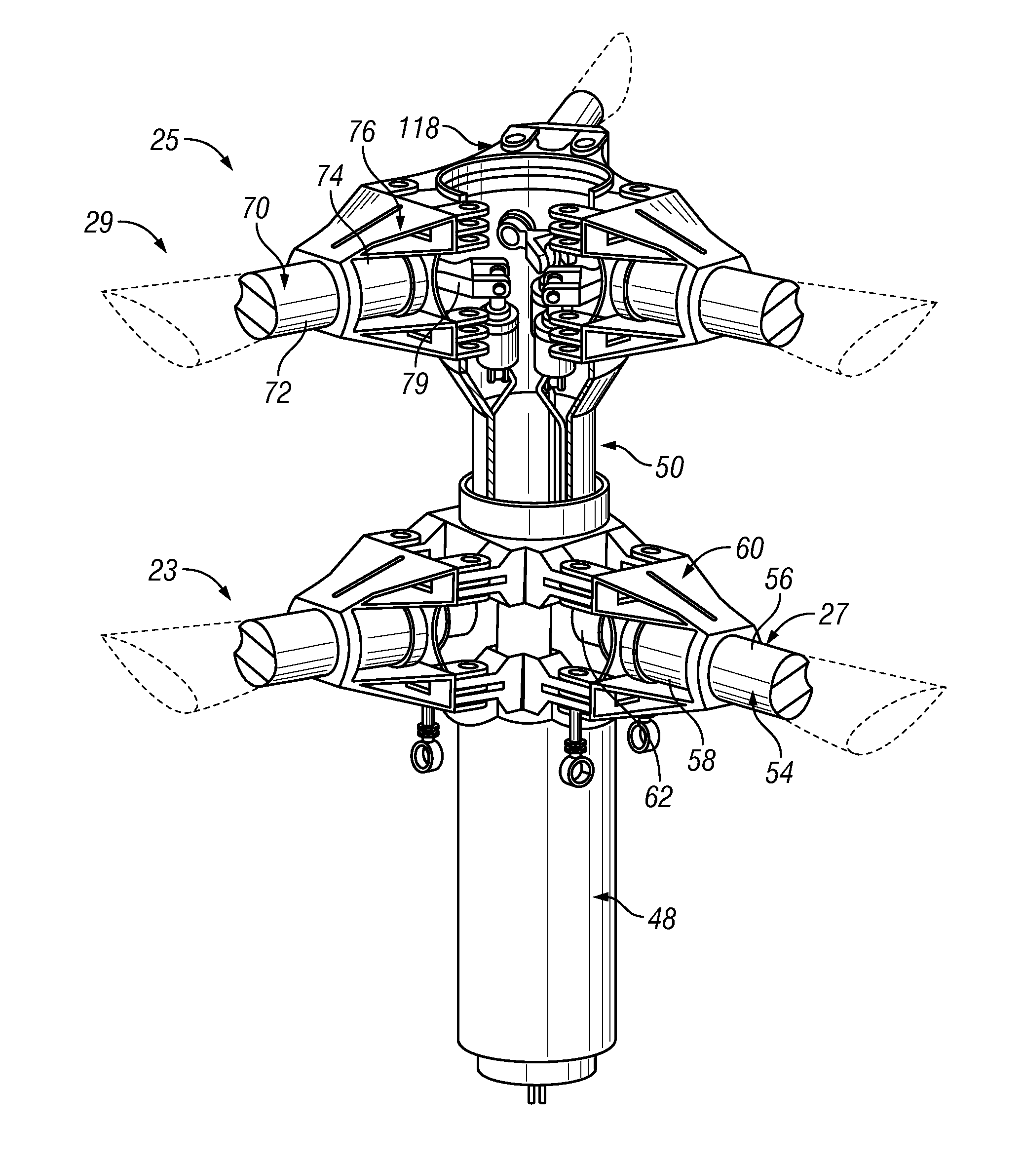 Helicopter rotor control system