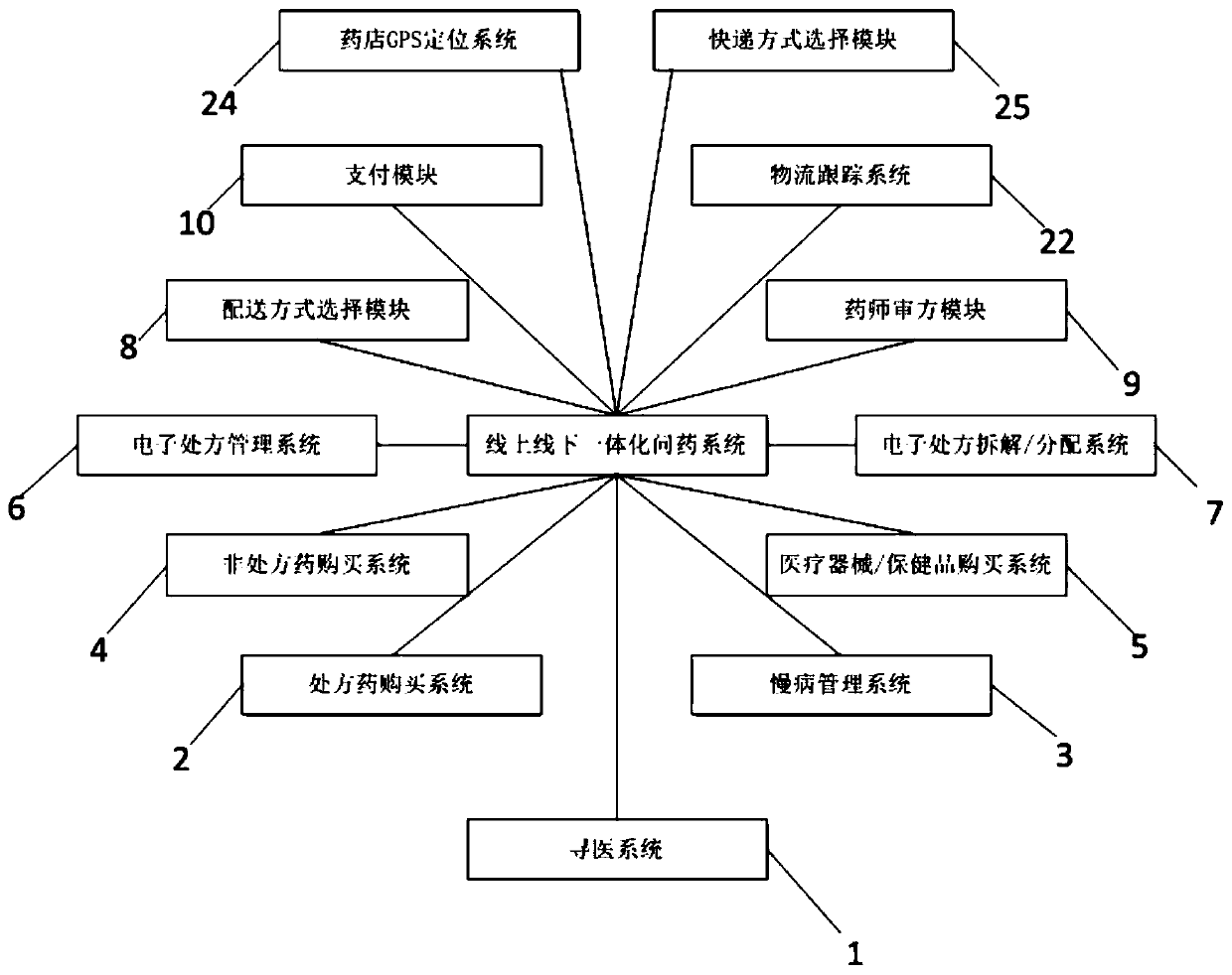 Online and offline integrated medicine query system