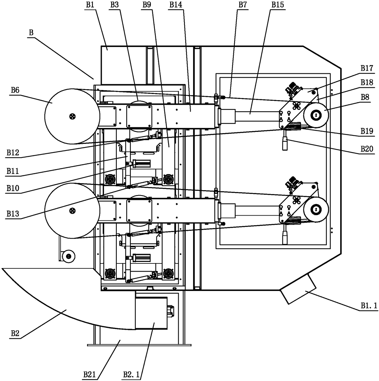 Double-station belt sanding system for sanding hammer heads