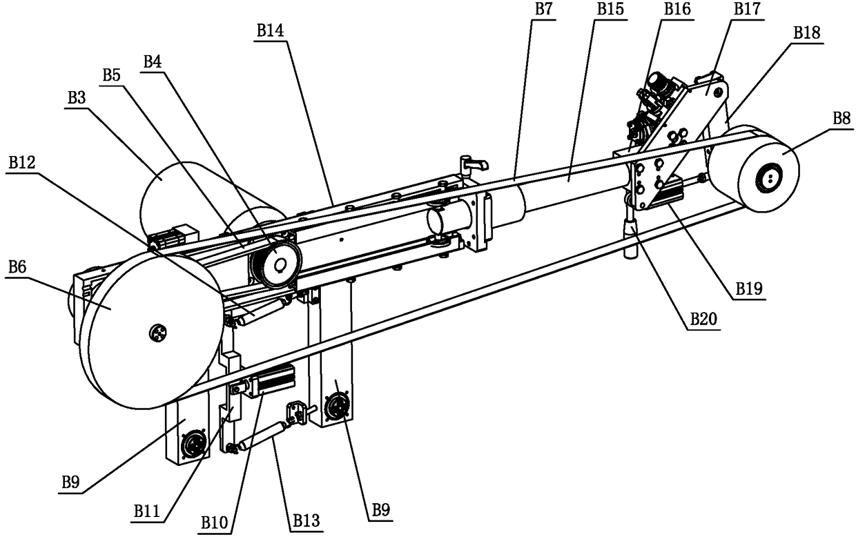 Double-station belt sanding system for sanding hammer heads