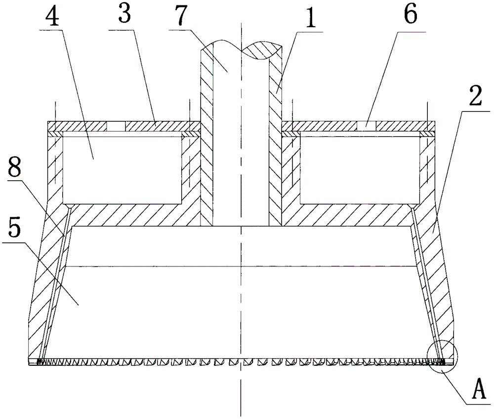 A kind of internal cooling grinding wheel