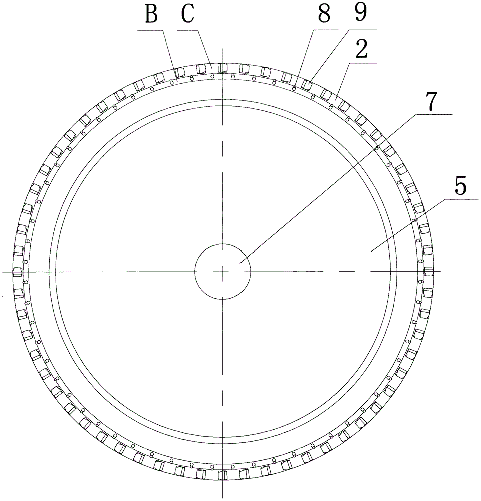 A kind of internal cooling grinding wheel