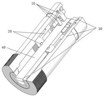 A uniform light rod fixing device