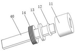 A uniform light rod fixing device