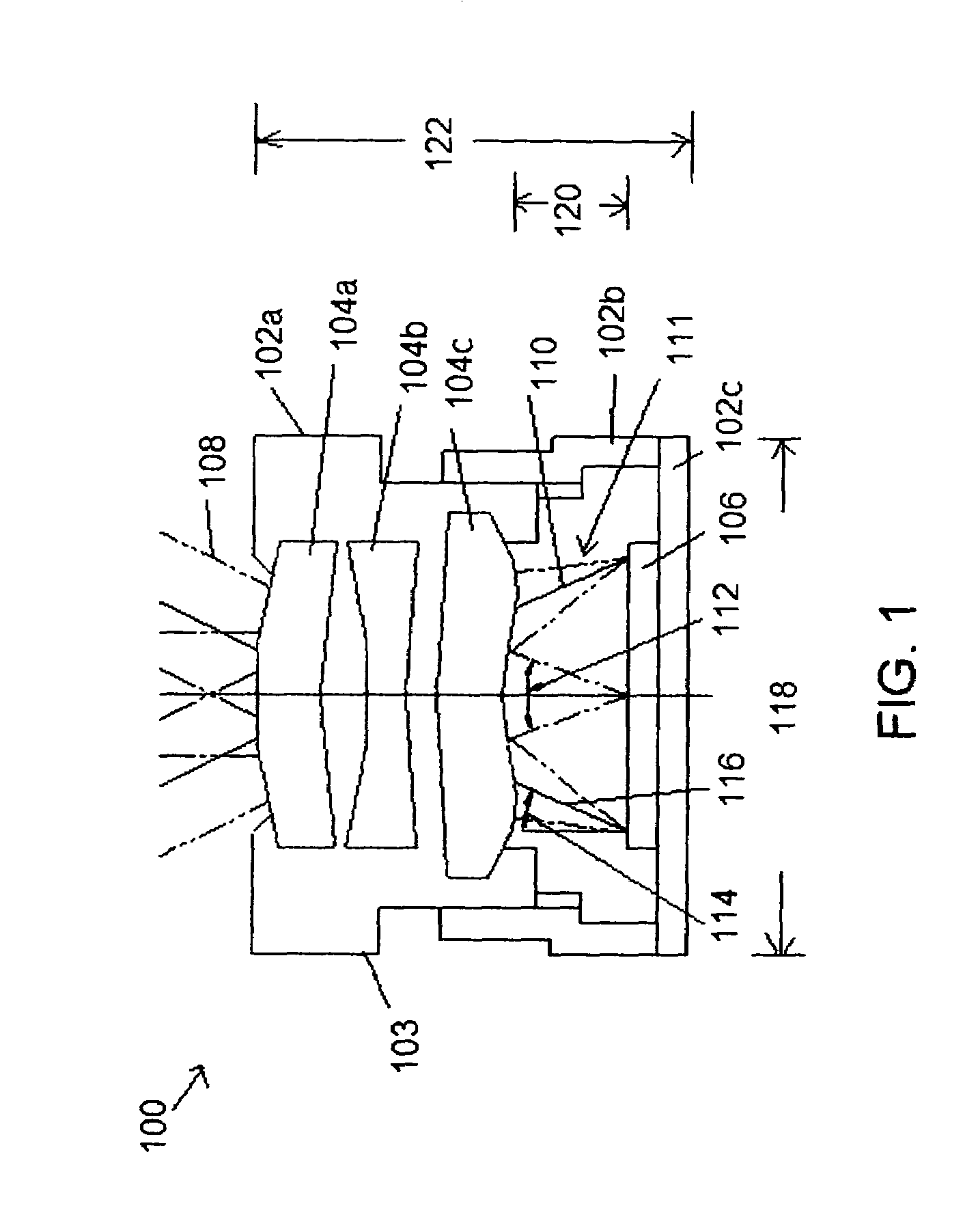 Optically improved CMOS imaging sensor structure to lower imaging lens requirements