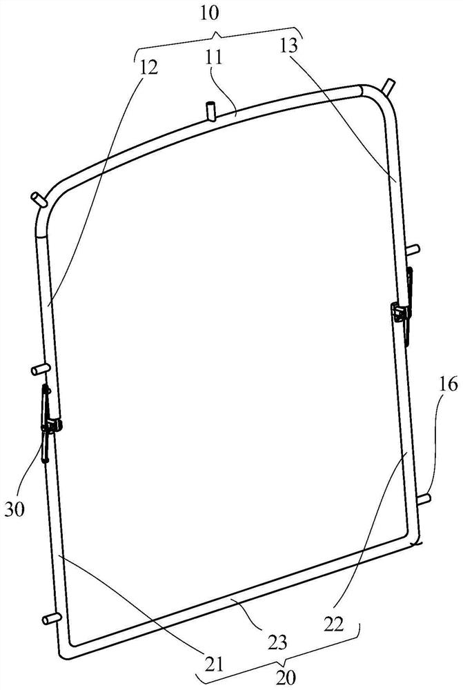 Rubber barrier frame