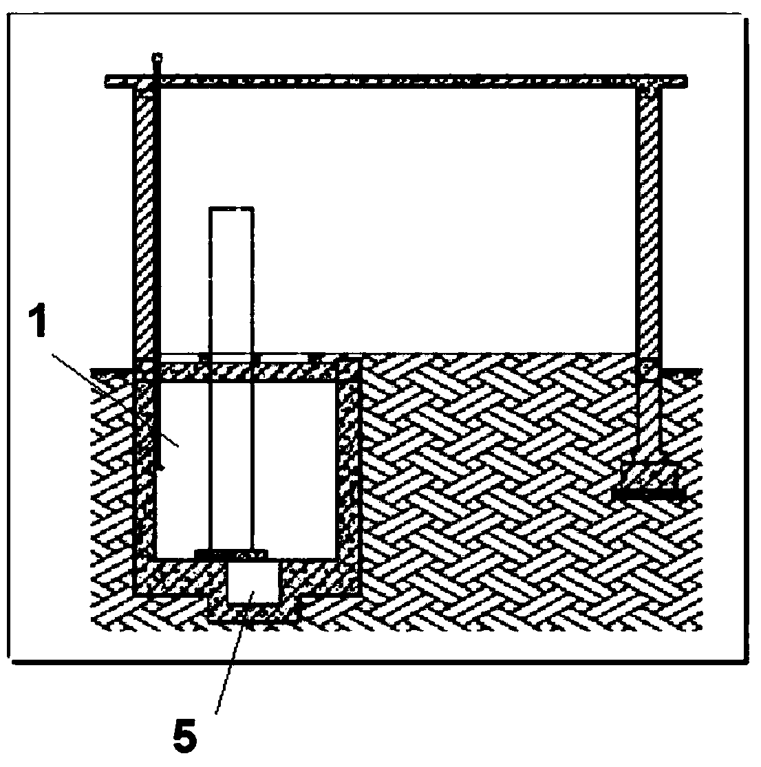 Energy-saving and emission-reduction machine room indoor accumulator and switching power source buried device