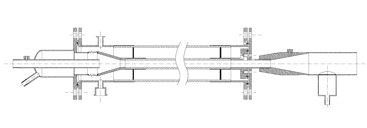 Visualization experiment device for deep cryogenic two-phase countercurrent process