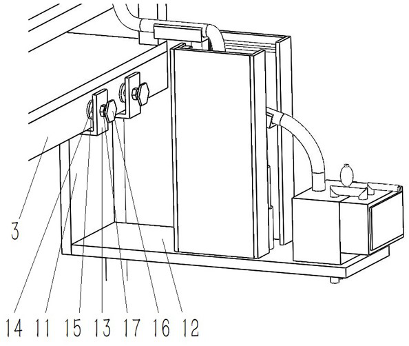 Drainage device with fixing and supporting functions for cardiovascular surgery