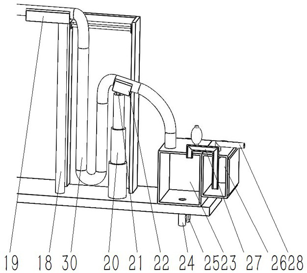 Drainage device with fixing and supporting functions for cardiovascular surgery