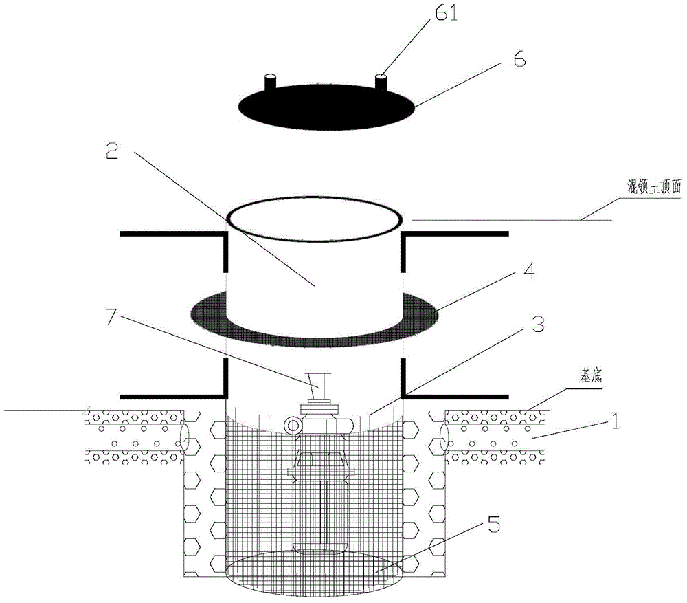 Water supply and drainage device for deep foundation pit and construction method based on the water supply and drainage device