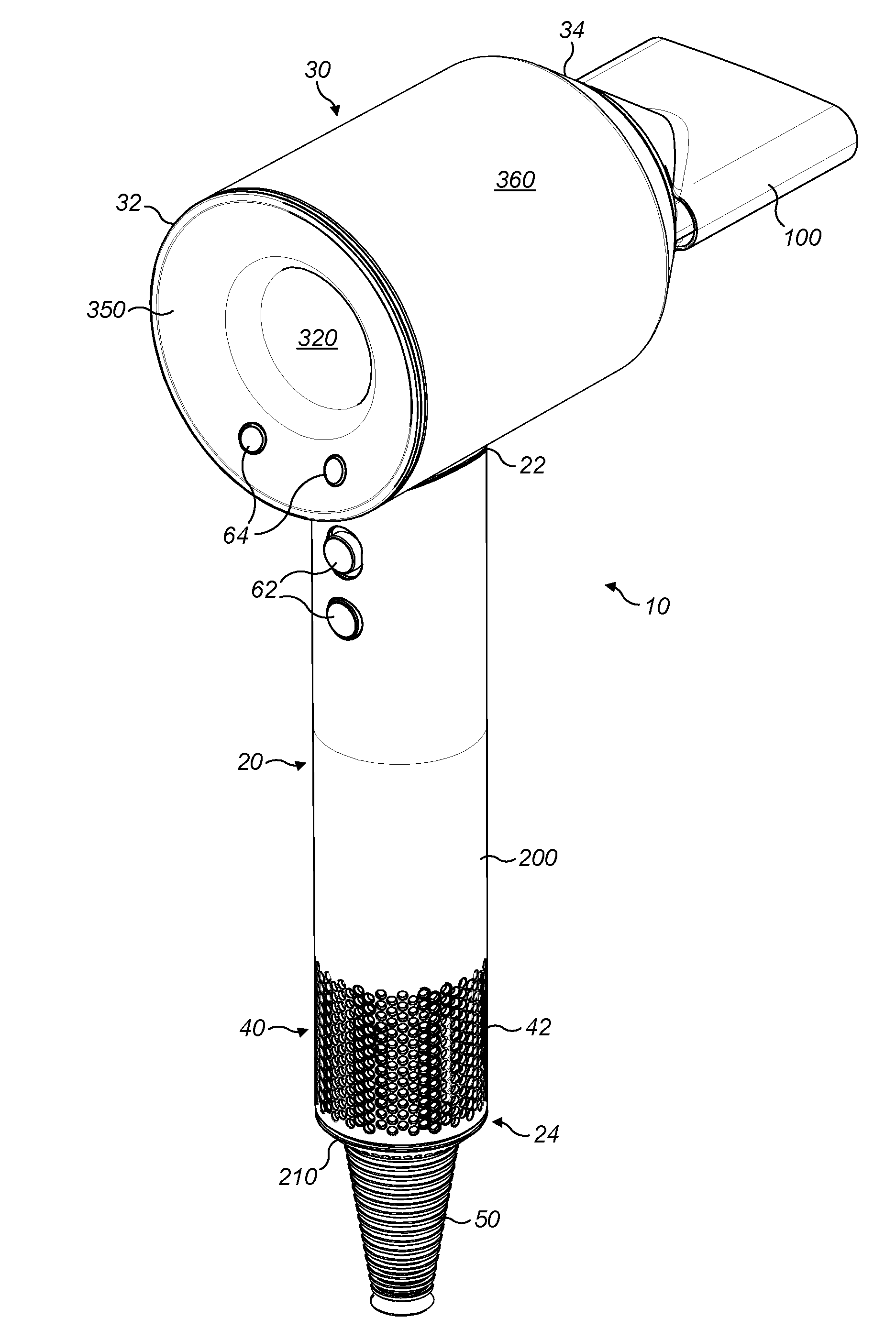 Attachment for a hand held appliance