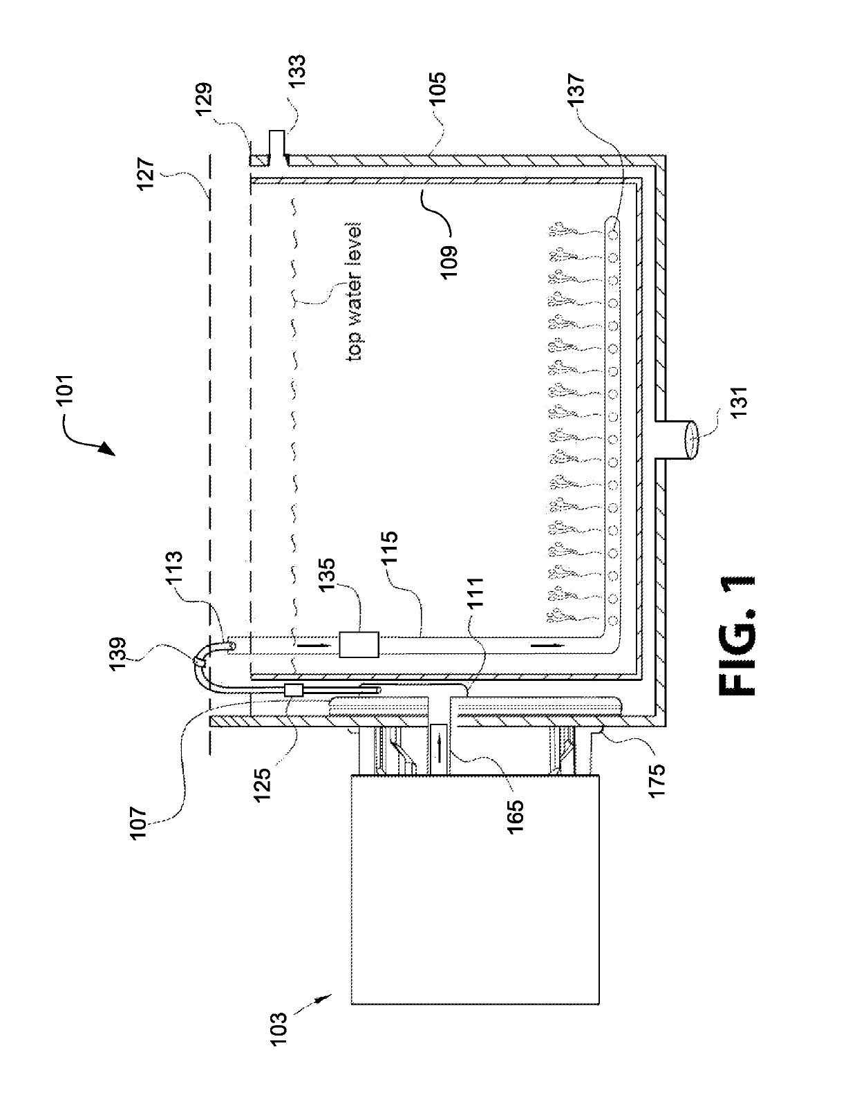 Air massage device for pedicure spa and method