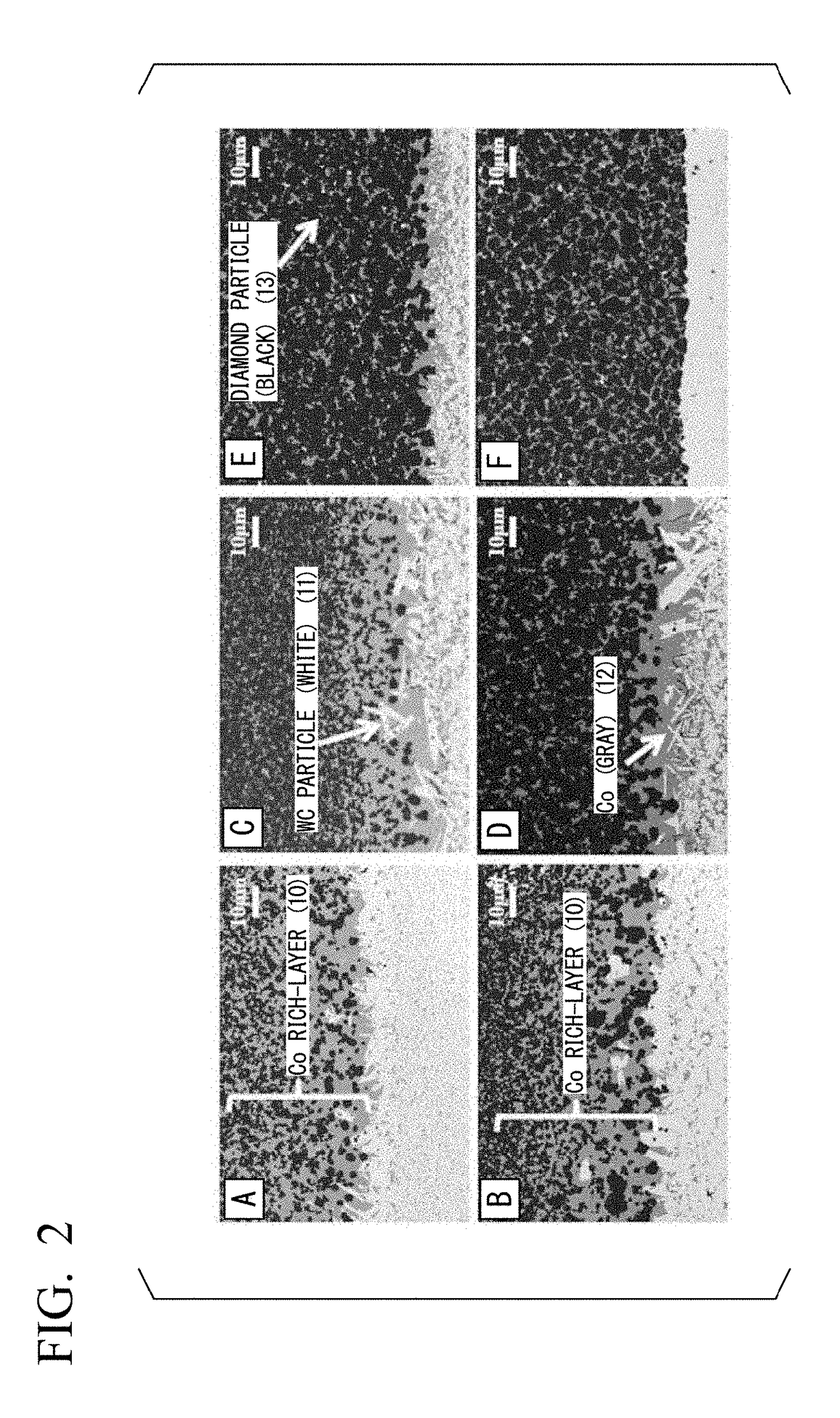 Polycrystalline diamond sintered material tool excellent in interfacial bonding strength and method of producing same