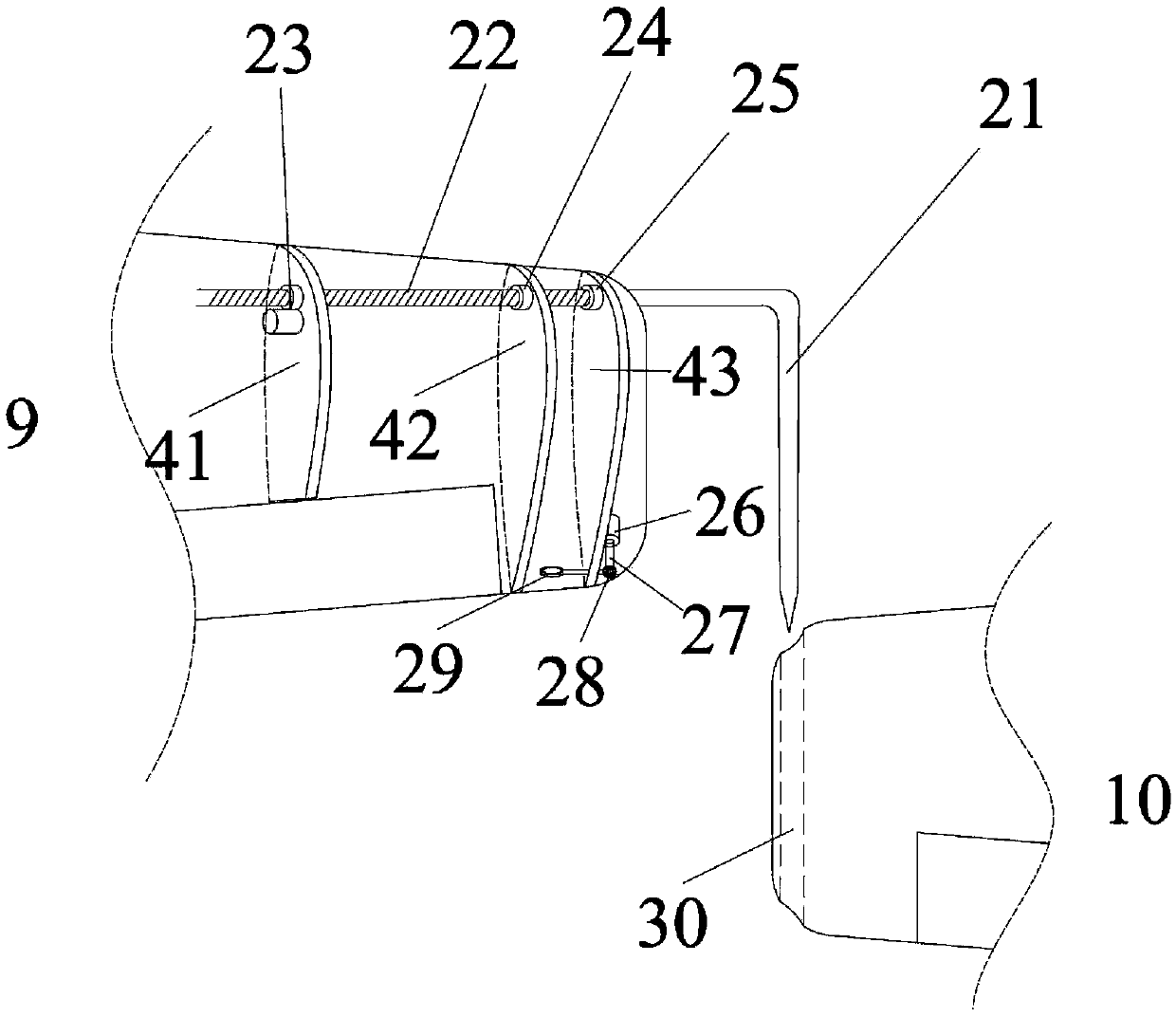 System composed of all-wing unmanned planes capable of making wings oblique and connected in parallel through coupling of wingtips