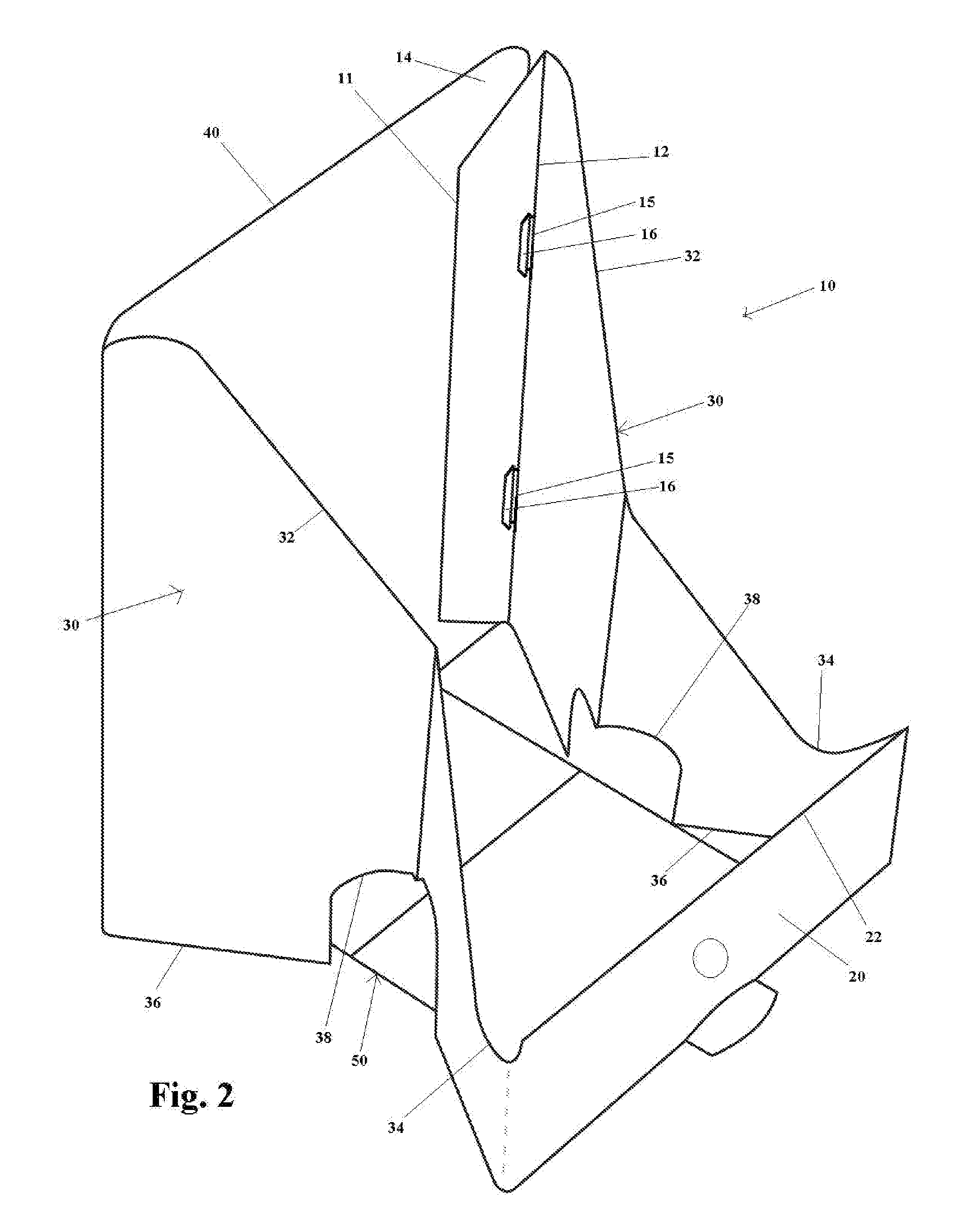 Collapsible stand for supporting a portable electronic device