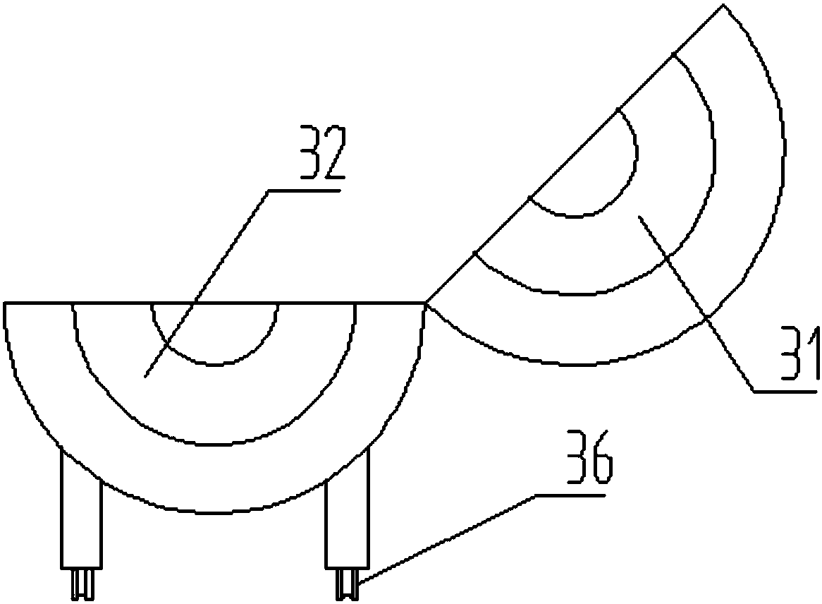 Air-discharging sealing device and method for open quartz ampoule