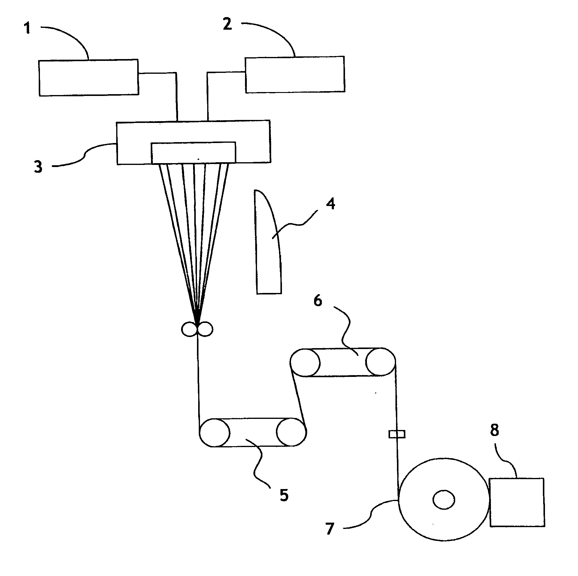 High shrinkage side by side type composite filament and a method for manufactruing the same