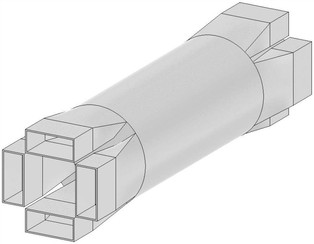 Axial cascade relativistic magnetron based on frequency locking and phase locking of full-cavity coupling structure