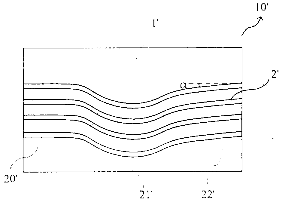 A v-groove substrate