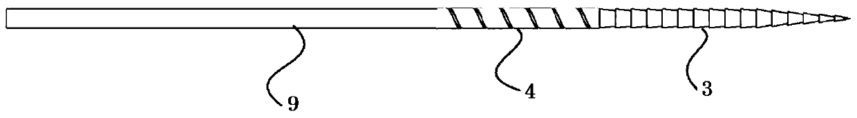 An optical fiber puncture needle tube