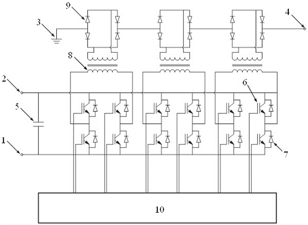 High voltage power supply for mobile environment and production method