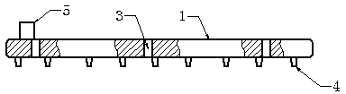 Manufacturing process of special long-tooth egg outlet raker matched to egg collection belt