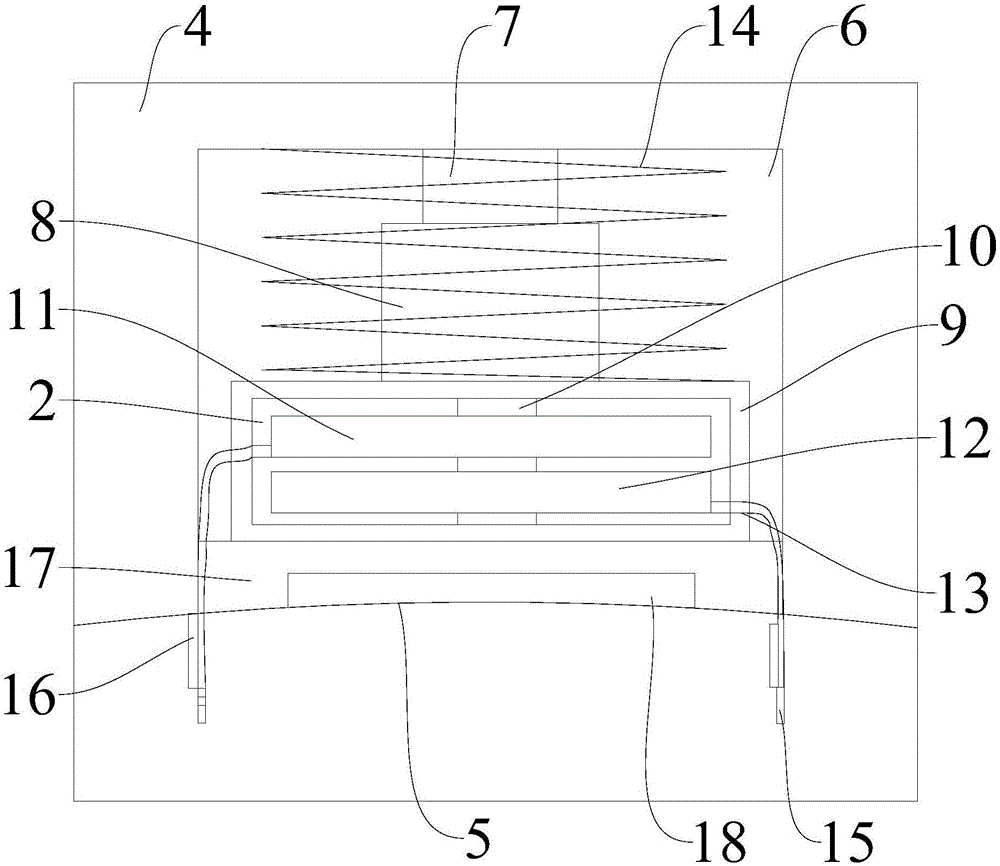 Telescopic binding device for mobile electrocardiograph