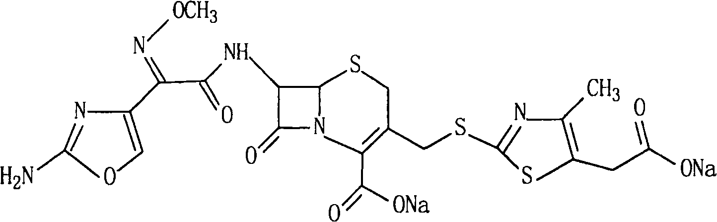 Cefodizime sodium proliposome preparation and preparation method thereof