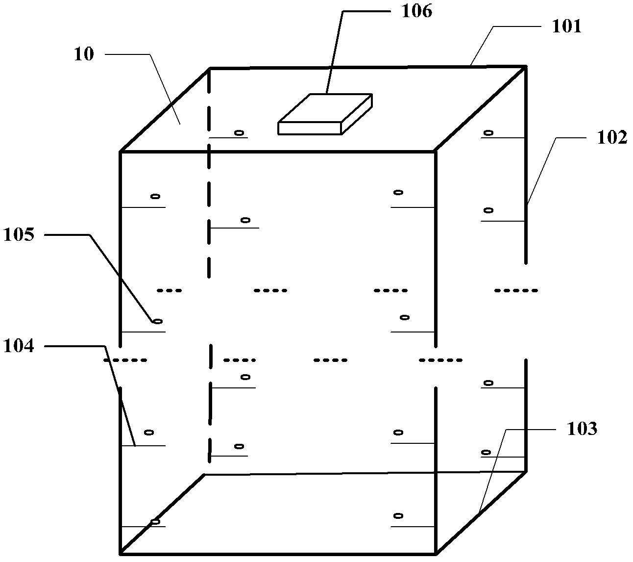 Detection method for detecting substrate damage in placing box and placing box