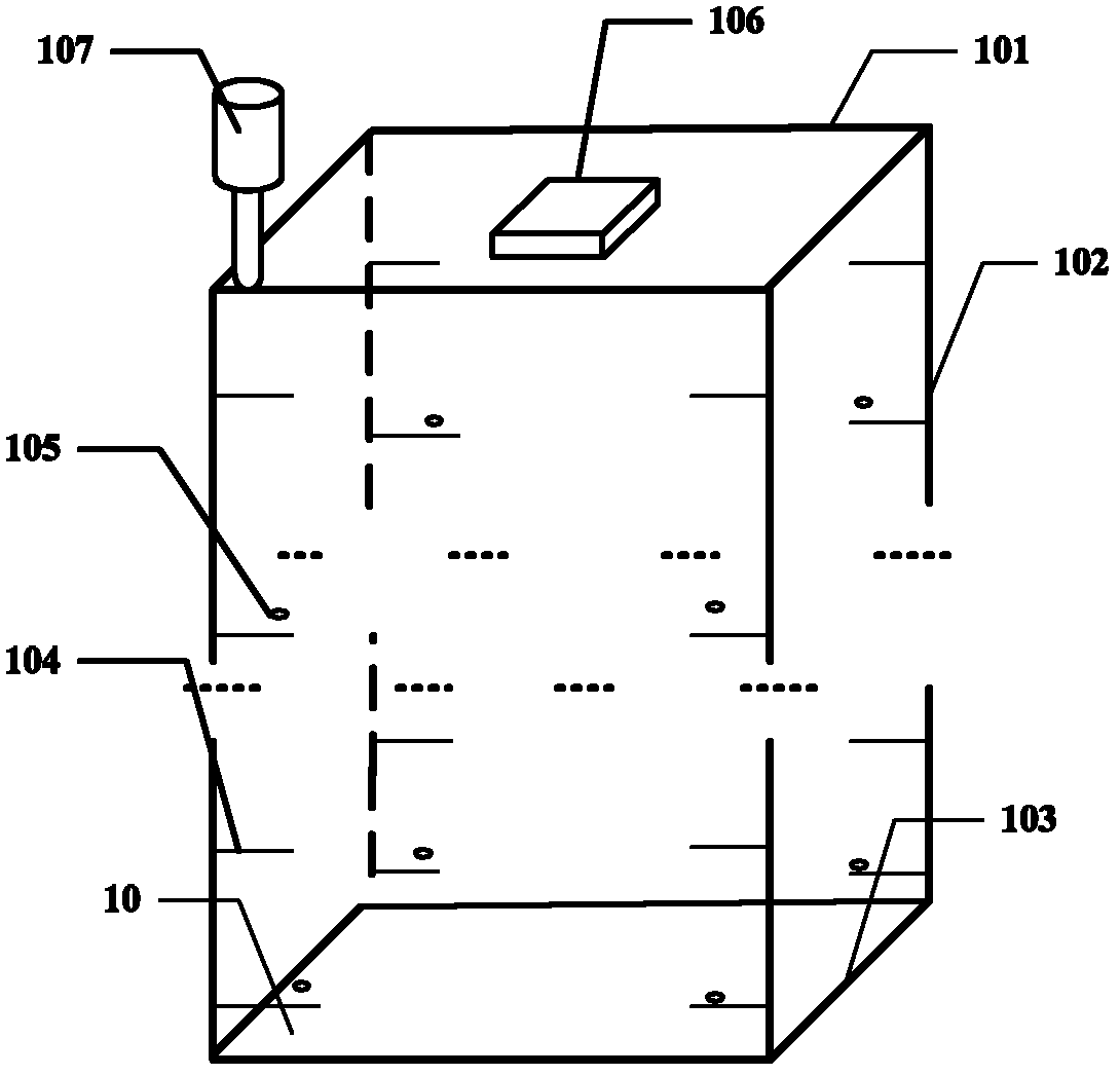 Detection method for detecting substrate damage in placing box and placing box