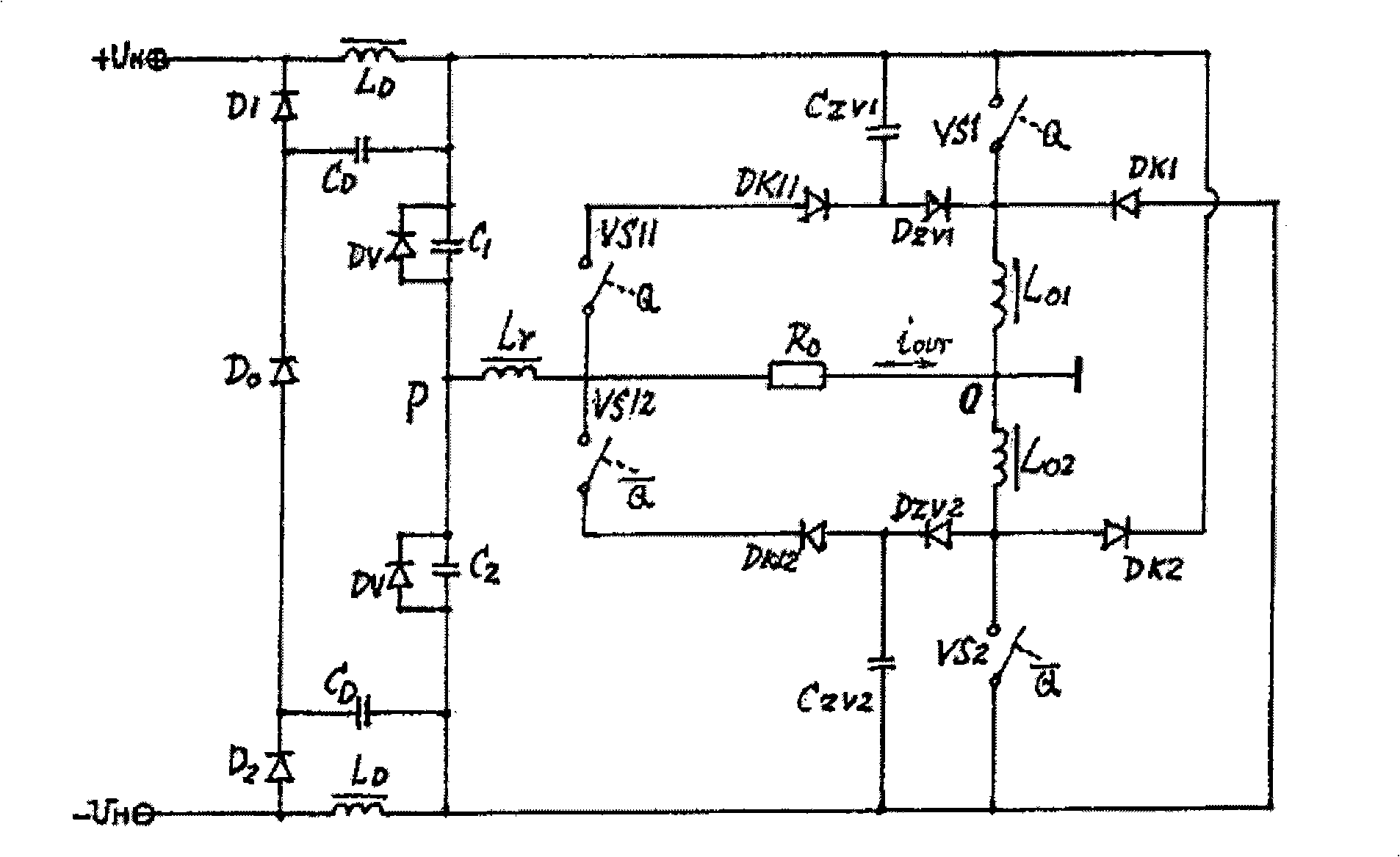 Active soft switch semi-bridge method