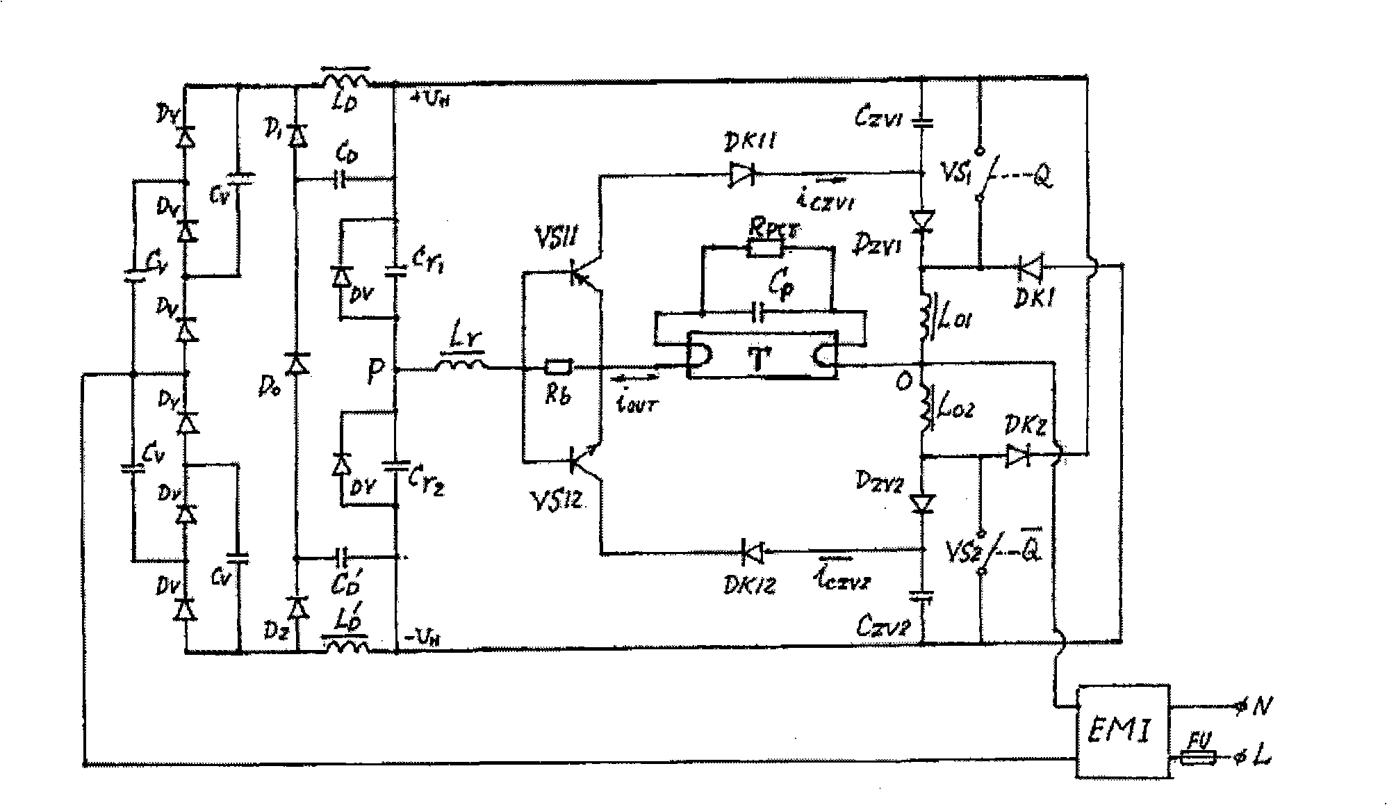 Active soft switch semi-bridge method