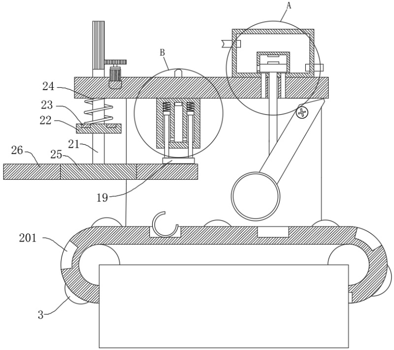 Carrying module for overflow valve assembly line