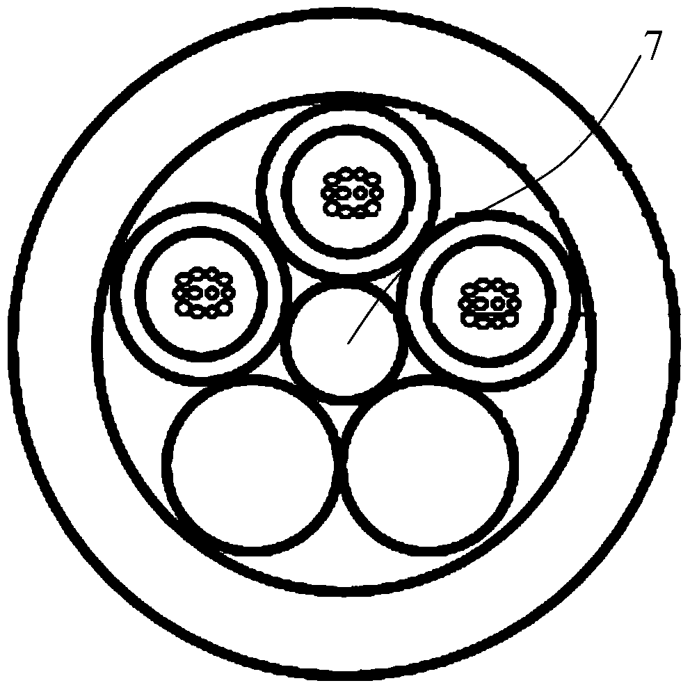 Central-tube-type high-strength all-dielectric introductive optical fiber cable