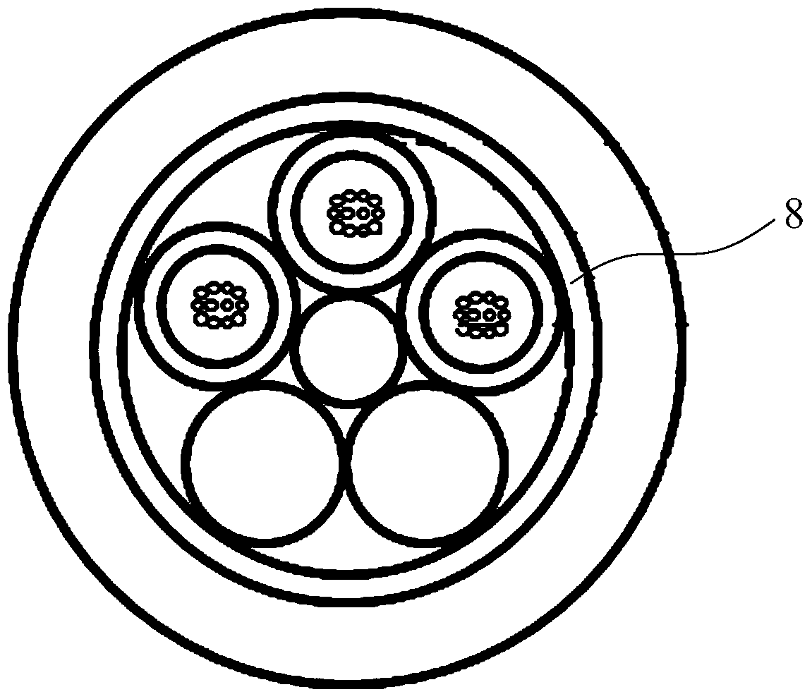 Central-tube-type high-strength all-dielectric introductive optical fiber cable