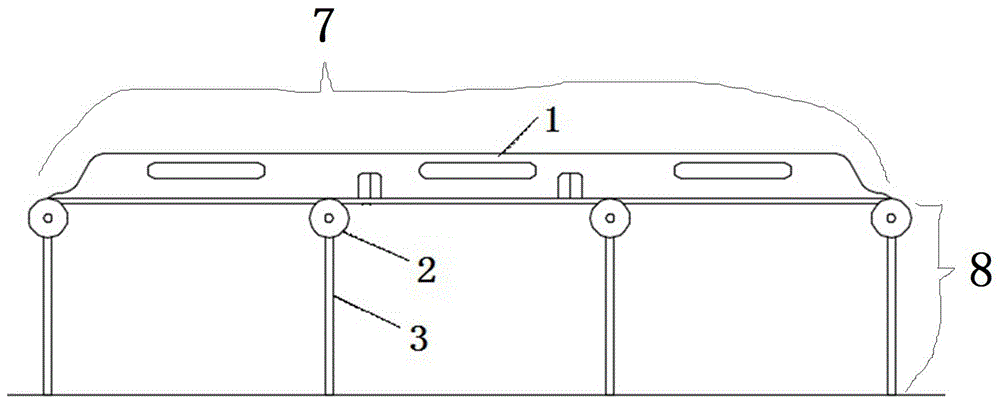 Cable type bridge vehicle