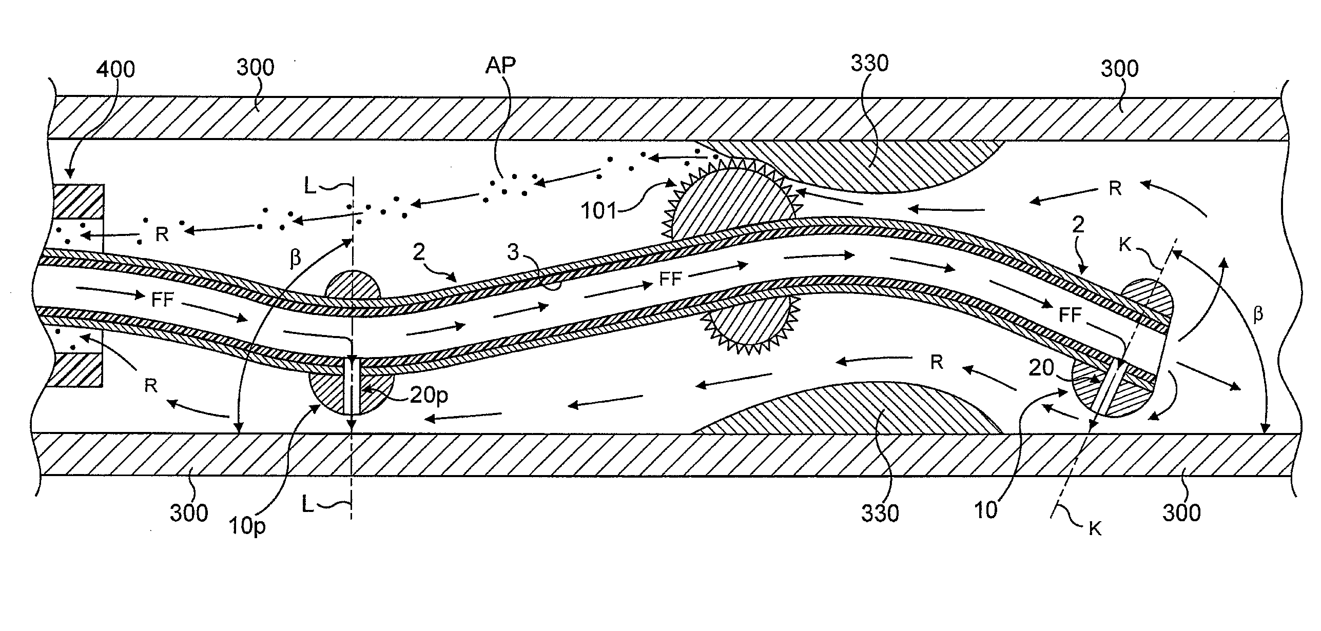 Atherectomy device supported by fluid bearings