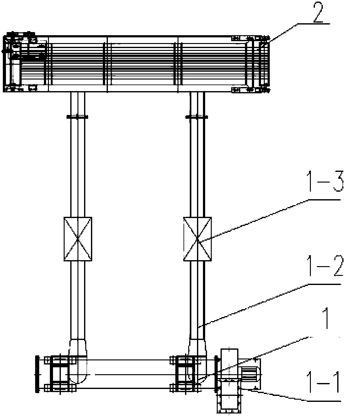 Online amorphous ribbon conveying equipment and realization method thereof