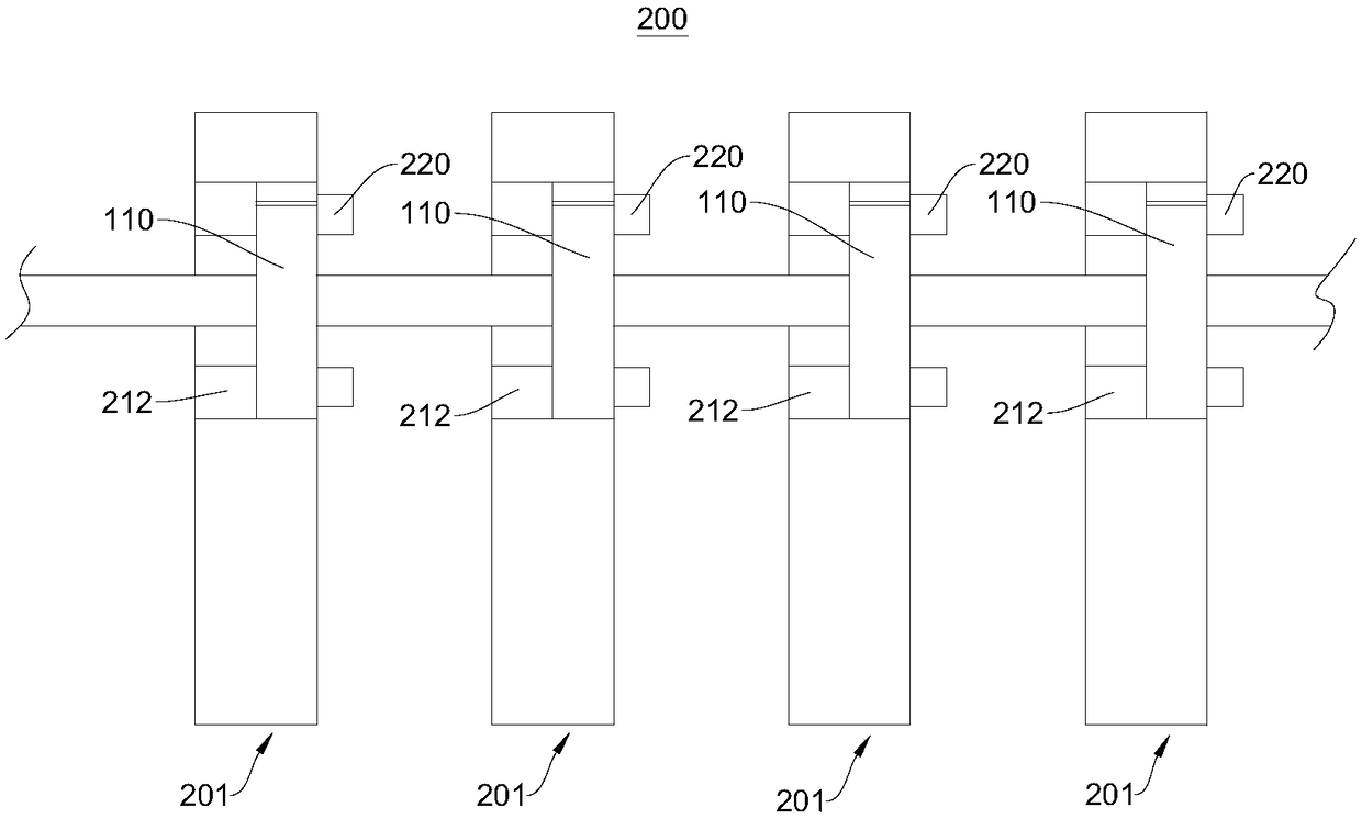 Data cable six-character shielding die, shielding tape coating device, and processing device