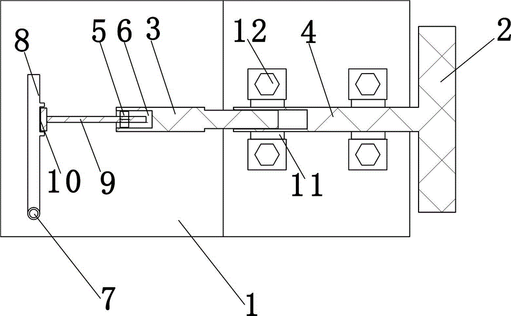 Device for rapidly dismounting bolt of fastener