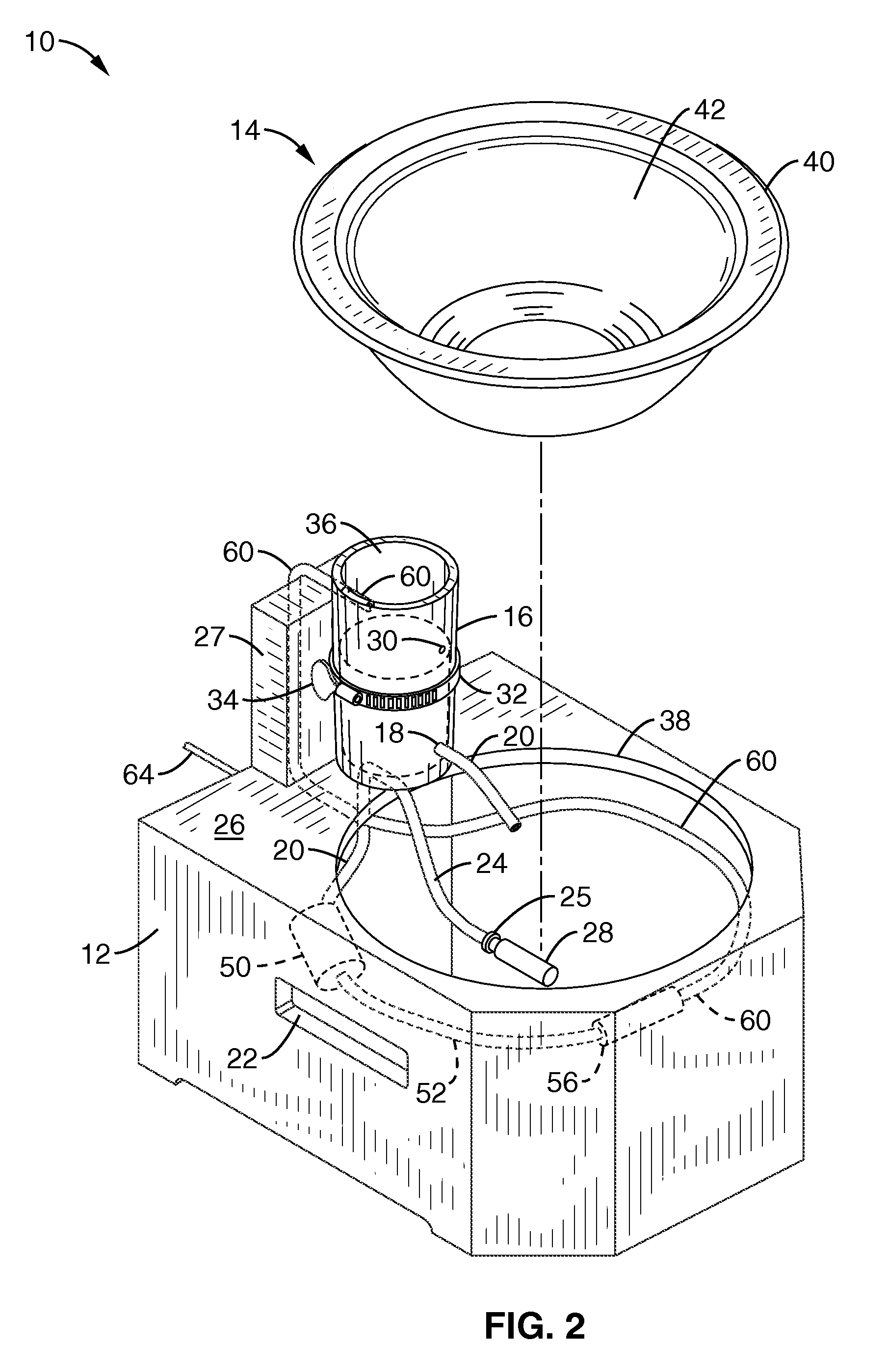 Water dispenser for pets