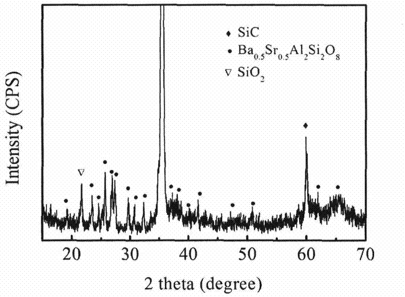 Method for preparing environment barrier coating at low temperature