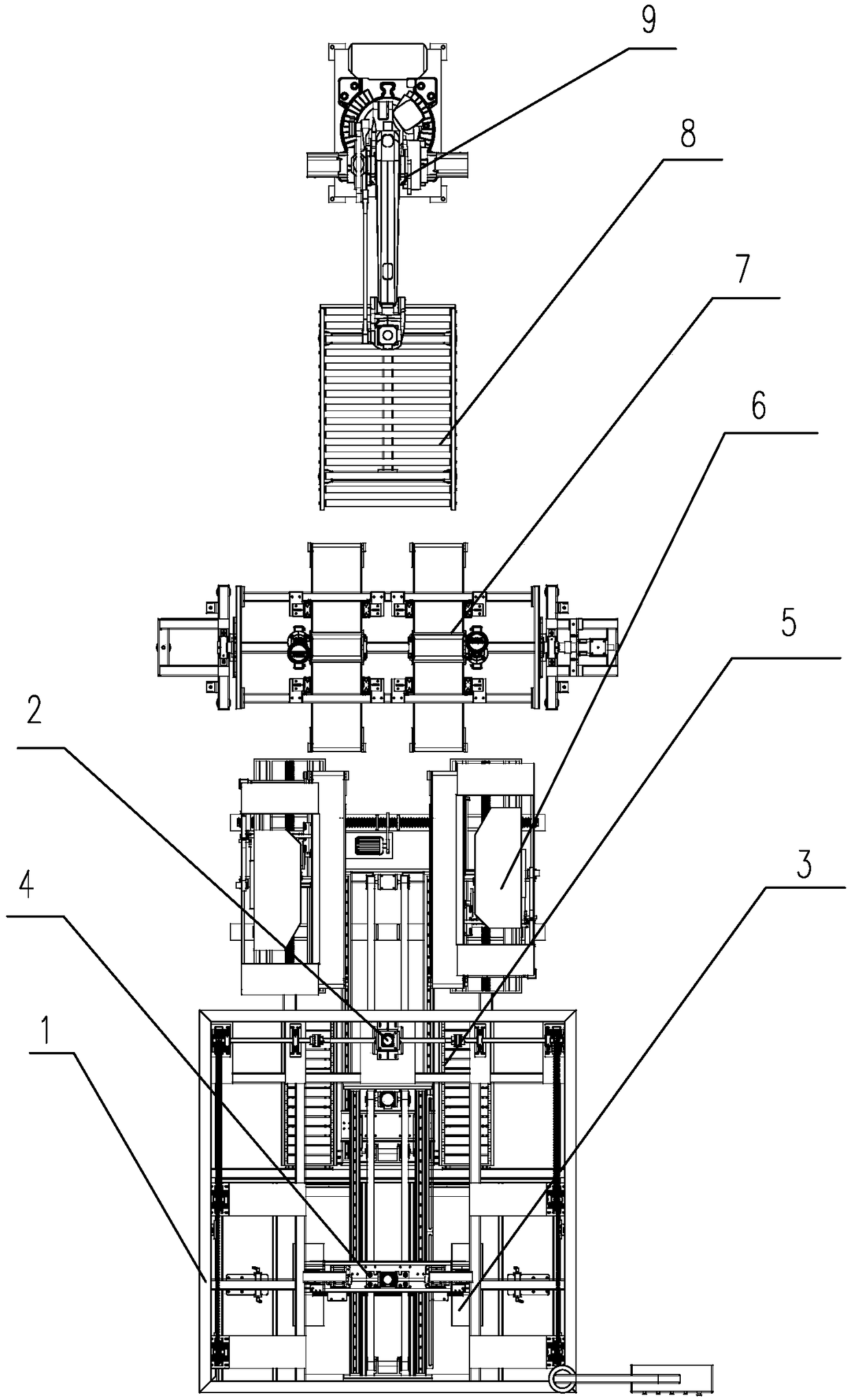 Paperboard counting and binding turnover device