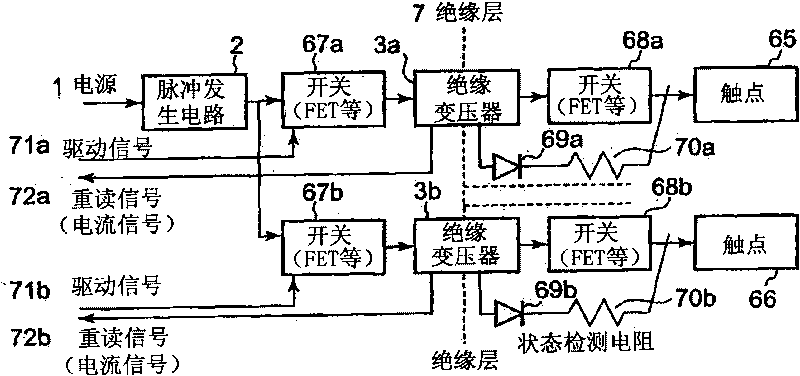 Operation status diagnosing device for external control means