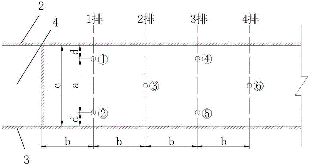 Efficient precise blasting method of extremely-thin ore