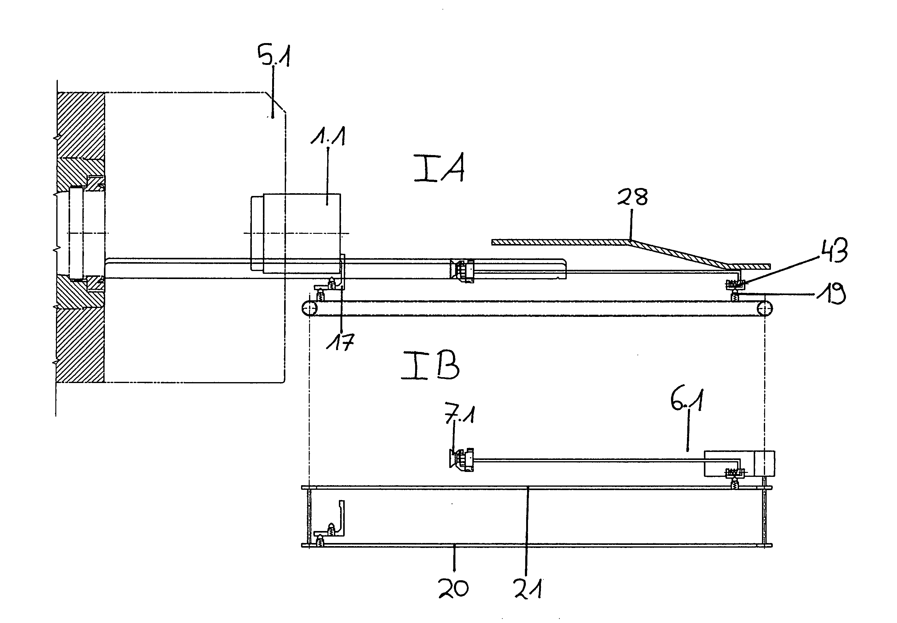 Propellant charge feed or supply means