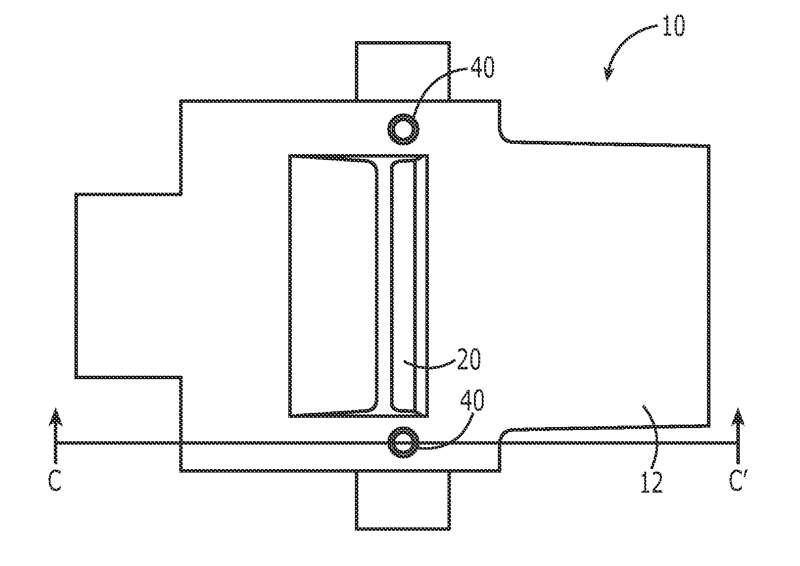 Body having a dedicated lens for imaging an alignment feature