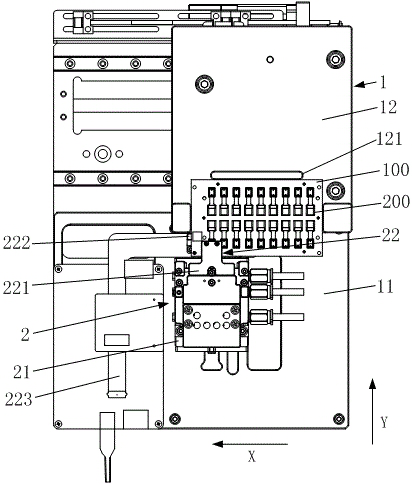 Crimping jig for batch testing and testing equipment