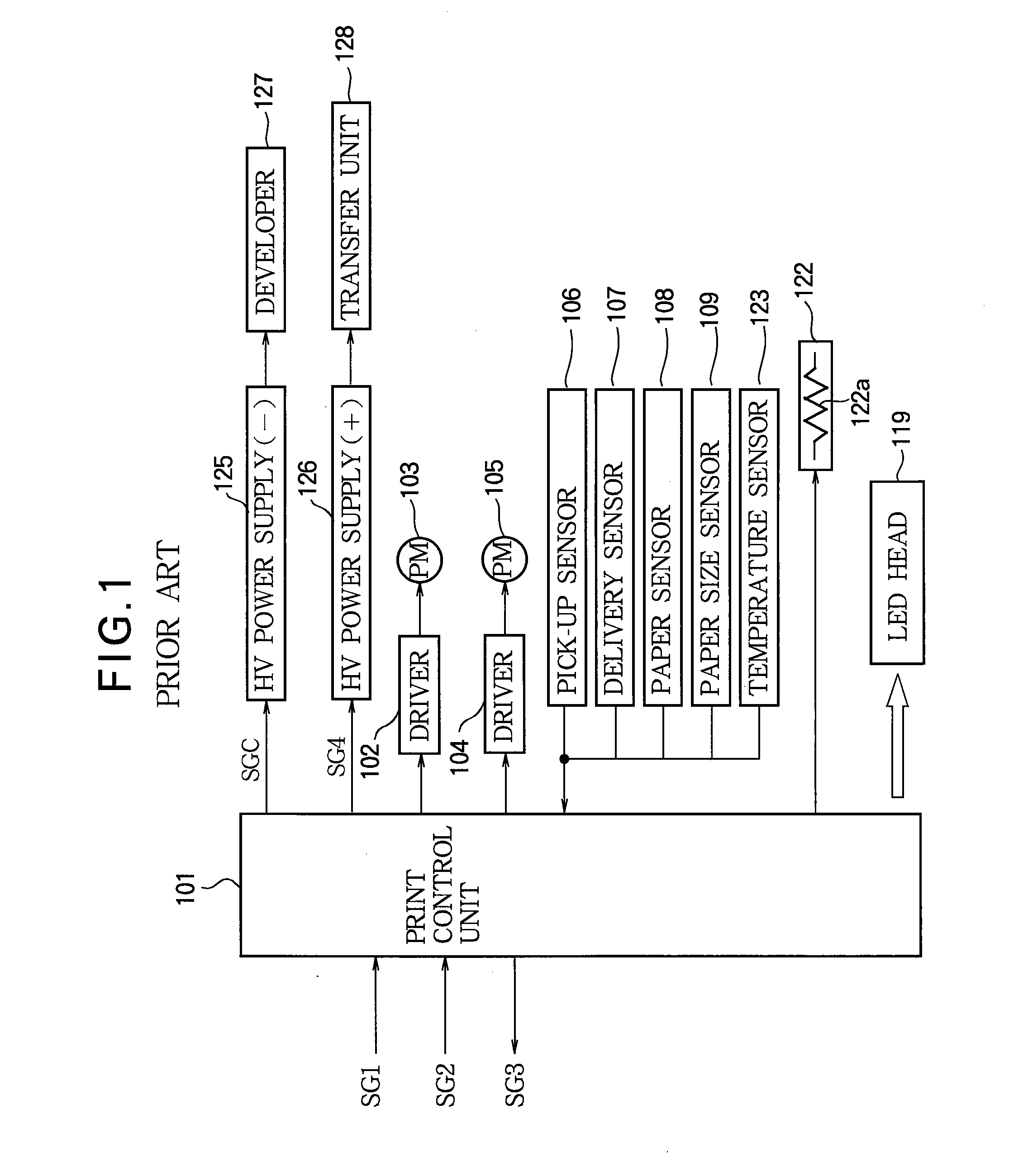 Three-terminal switch array, three-terminal switch array device, combined semiconductor device, and image form appartus